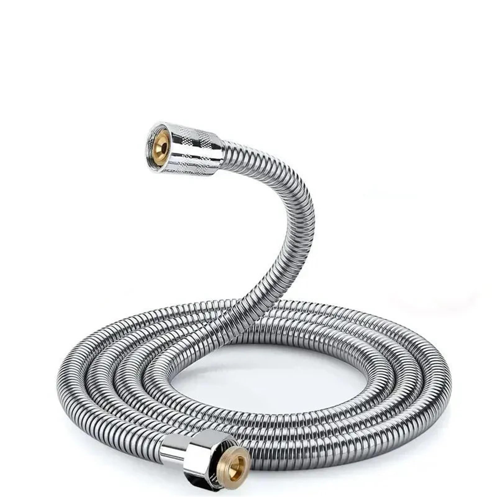 Lyxygmv One Color Shower Tube 1Pcs 2.0M Stainless Steel Hose Extension Bathroom Water Pipe Draw Accessories For Bathroom Showers
