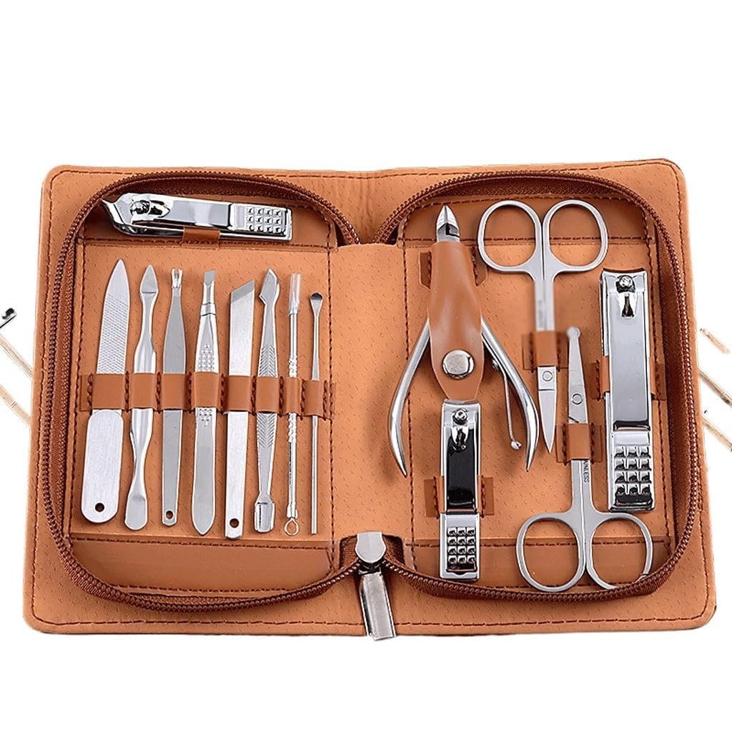 13 Stainless Steel Dead Skin Pliers Nail Clippers Manicure Tool Set Nail Surface Polishing Nail File