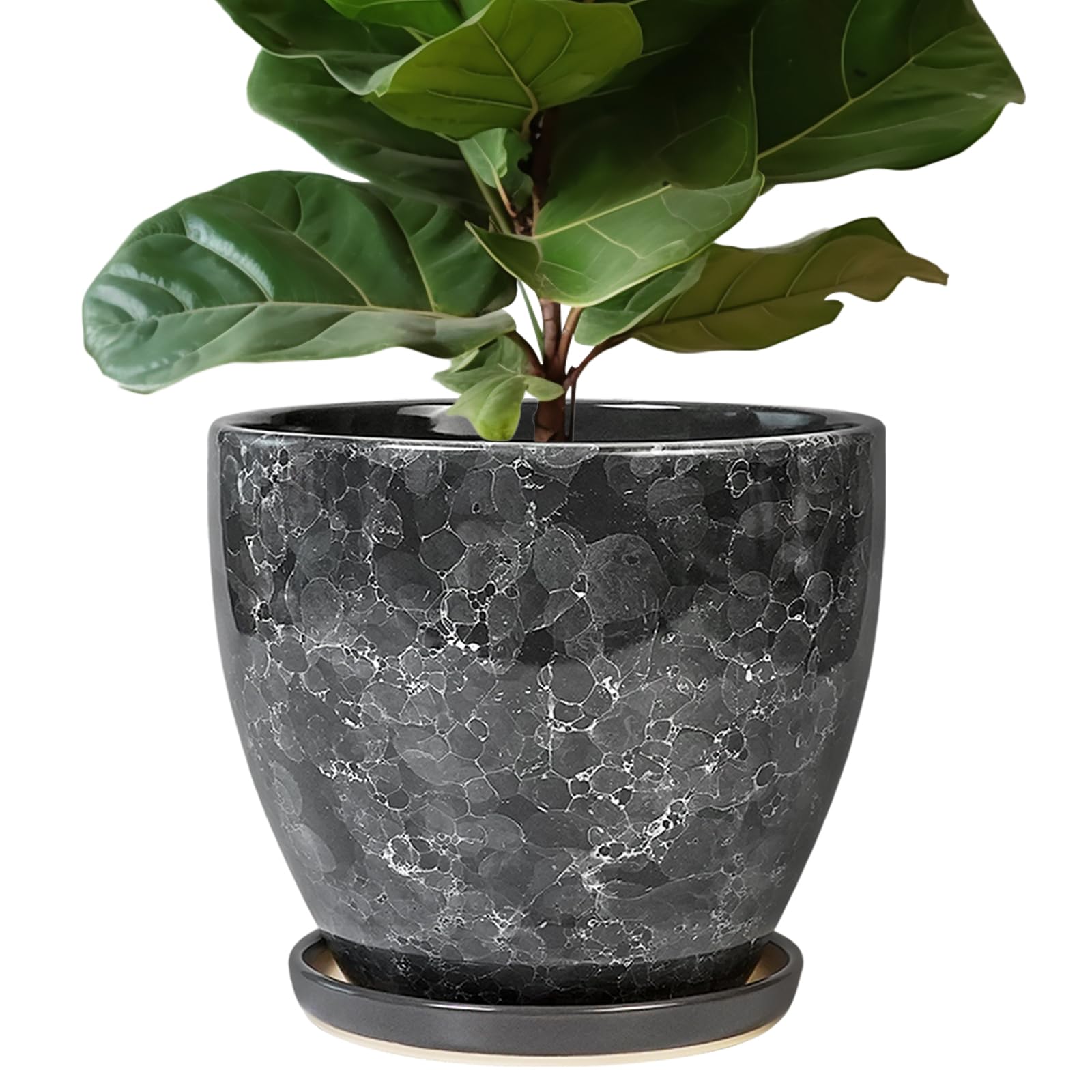 EPFamily Ceramic Plant Pot Grey