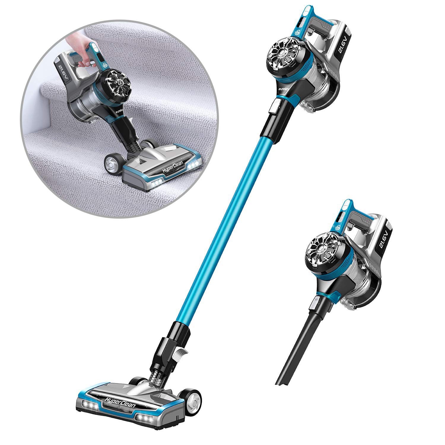 Swan Eureka HyperClean Cordless 3in1 Vacuum, Turbo Mode & Lightweight