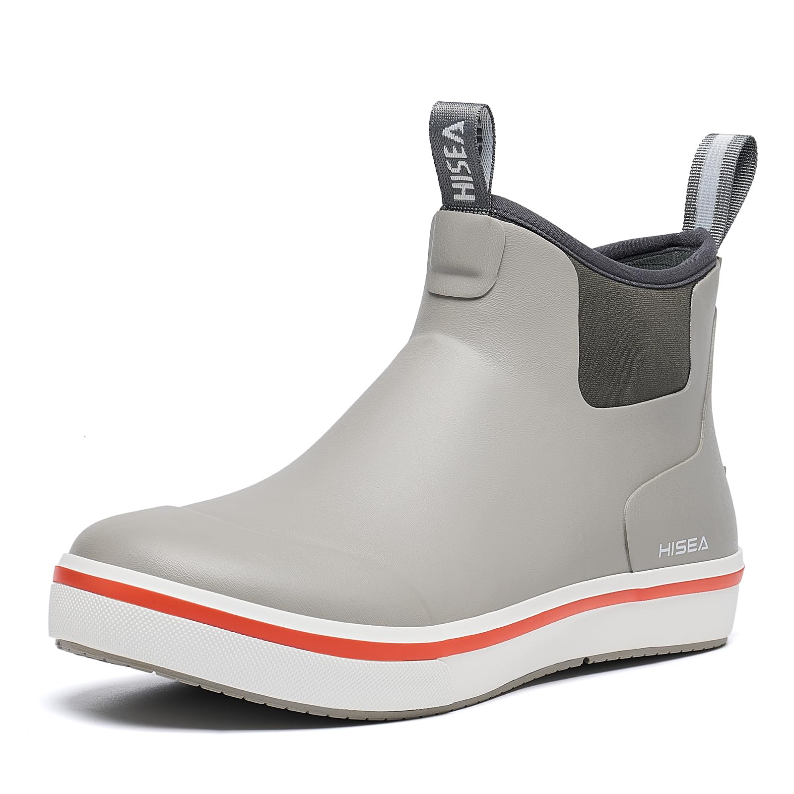 Men's Ankle Deck Rain Boots Waterproof Rubber Neoprene Fishing Shoes