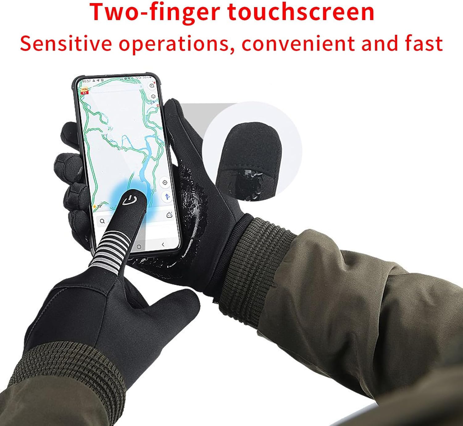 Snowboarding Gloves | Touchscreen Waterproof Snow,Mittens for Women Men Cycling Outdoor Driving Biking Skiing Sports Activities(M)