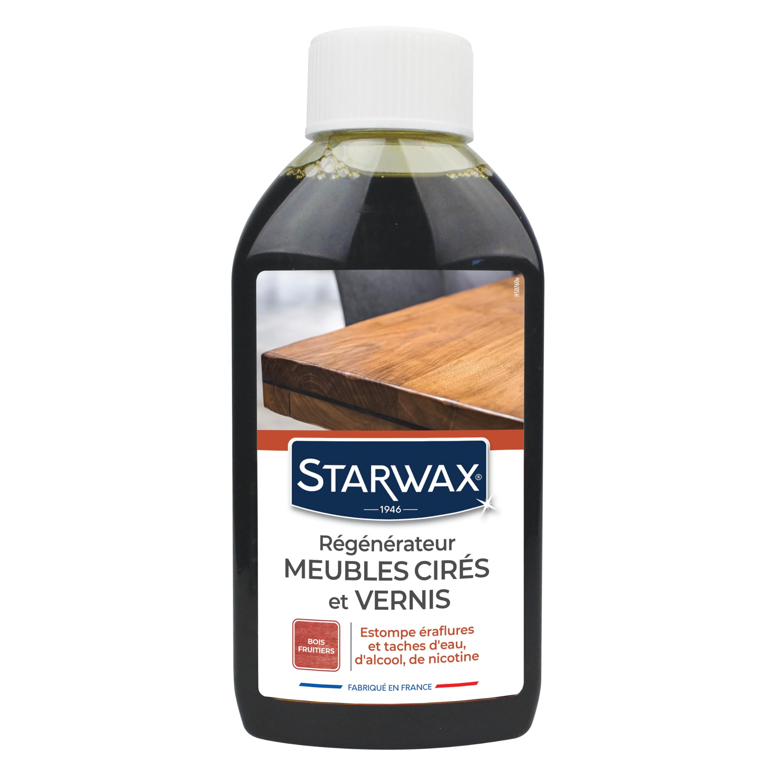 STARWAX - Régénérateur pour Mobilier Intérieur en Bois - Nettoie et Redonne de l'Eclat - Elimine les Eraflures et les Taches - Fabrication Française - 250ml