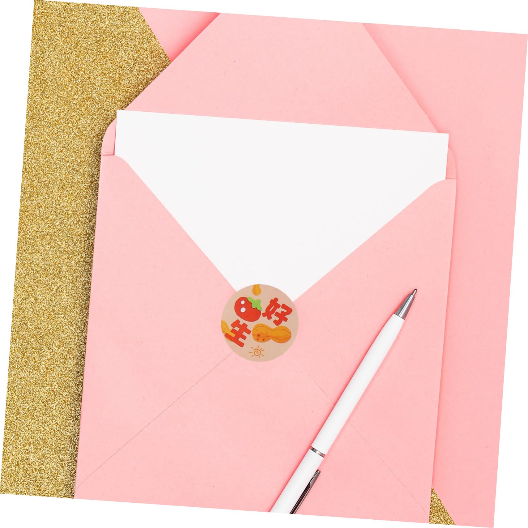 STOBOK 16rotoli Etichette Adesive Rotonde Cartone Pacchetto Da Sticker Divertenti Per Decorazioni Festive e Feste Facili Da Applicare e Rimuovere Senza Residui