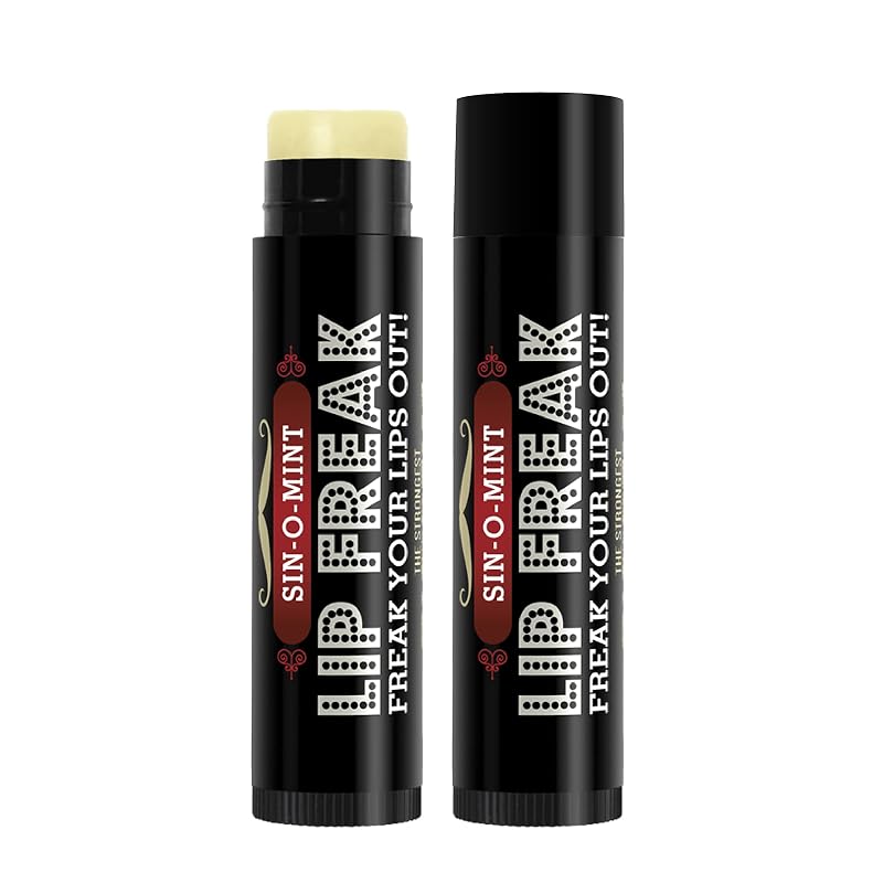 Bálsamo labial Doctor Lip Bang's Lip Freak Sin-O-Mint, Pacote com 2