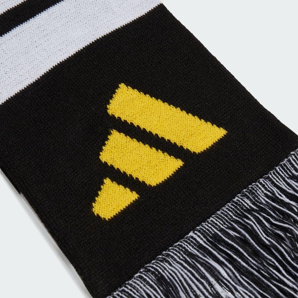 adidas Bufanda para aficionados, Real Madrid, FC Bayern, Arsenal FC, Juventus, Manchester United, tejido de punto suave, extremos clásicos con flecos