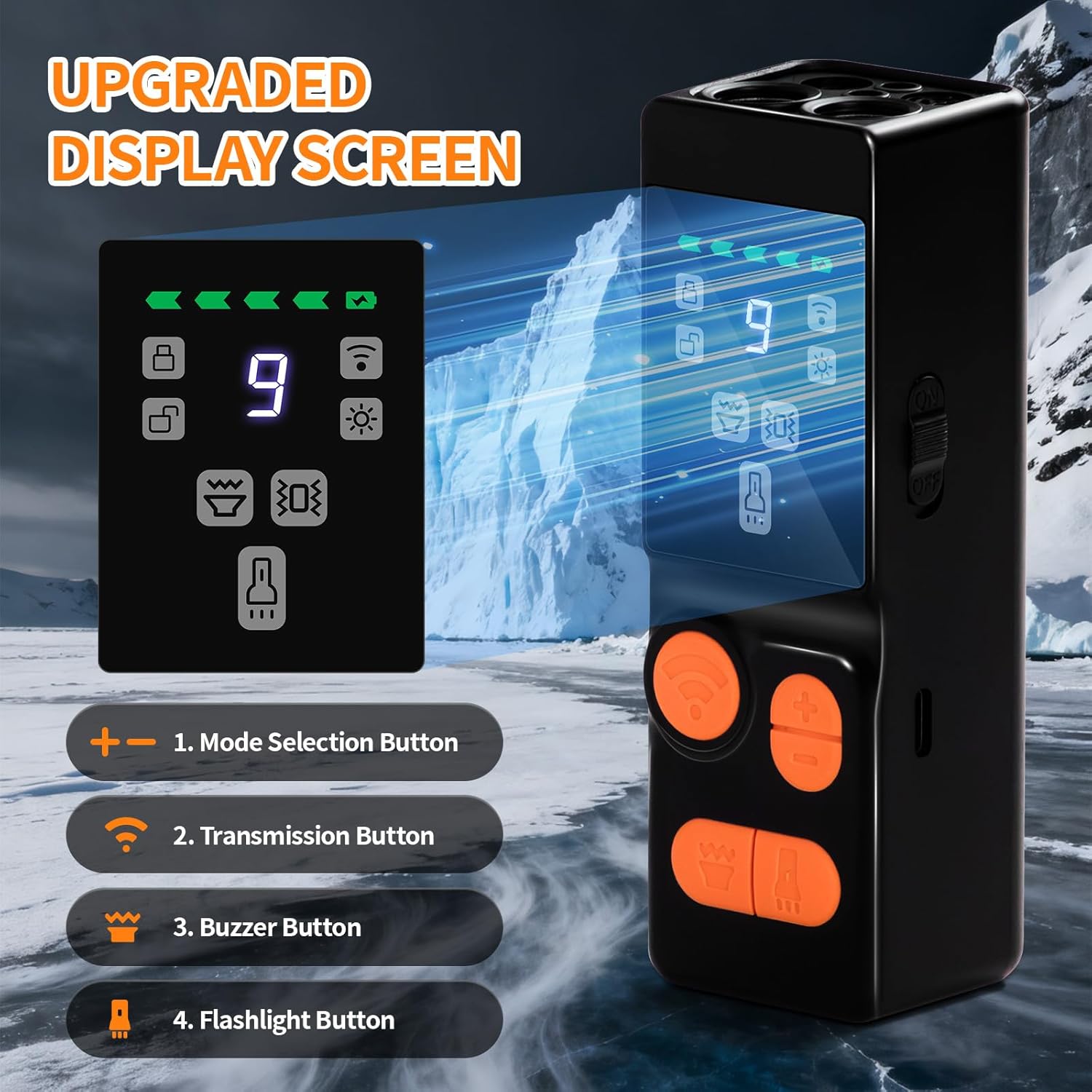 Dog Bark Deterrent Device, 4X Ultrasonic Dog Repeller with Powerful Flashlight, Human & Pet Safe, Effective Training & Deterrent Aid for Indoor/Outdoor Use