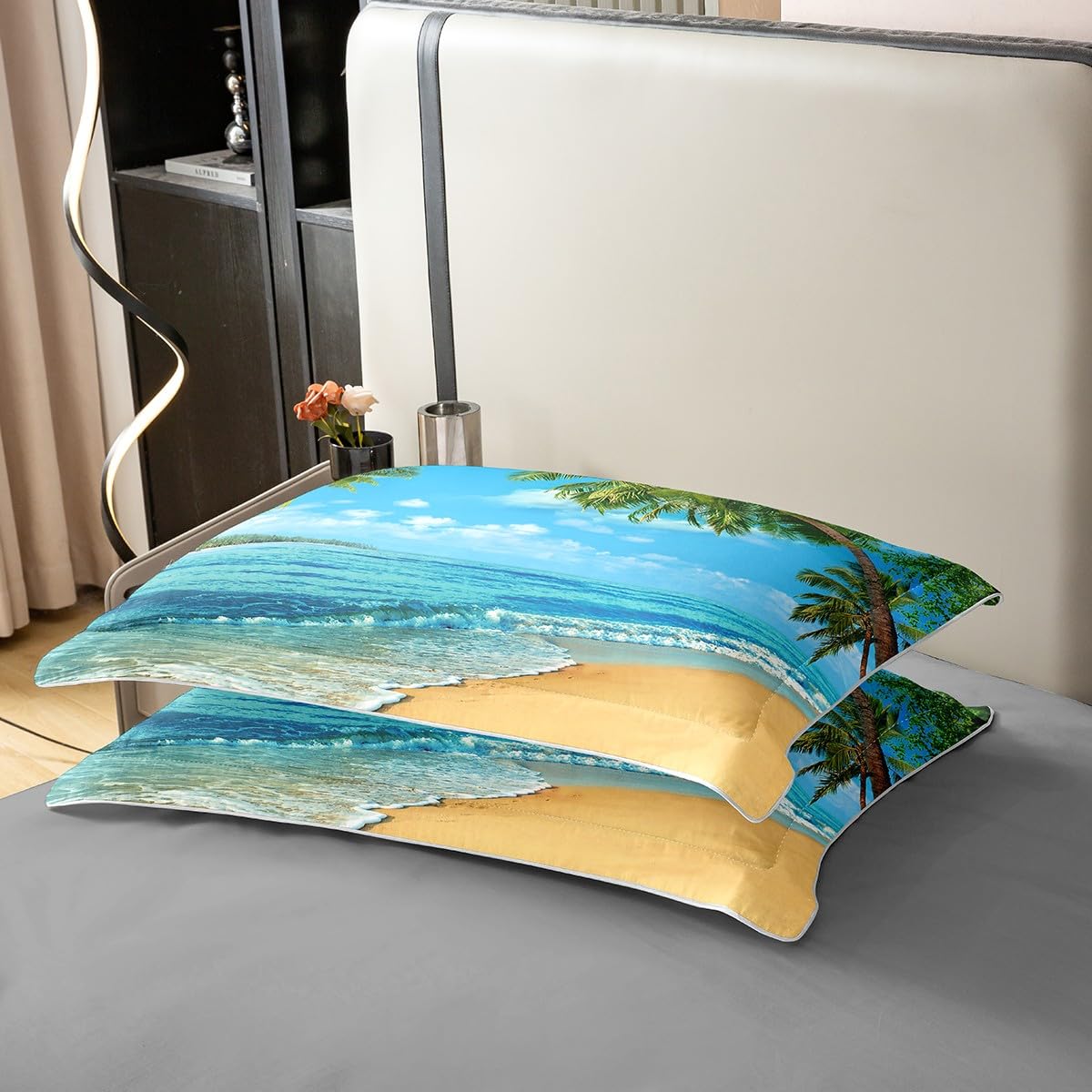 Bettwäsche-Set Mit Palmen & Meer – Tropisches Design Für Kinder & Jugendliche, Mehrere Größen