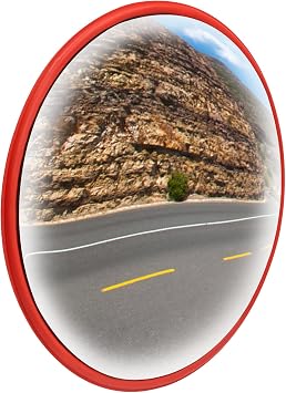 Convex Traffic Mirror, 24 Inch Corner Mirror Blind Spot Mirror, For Garage Warehouse Stores Office