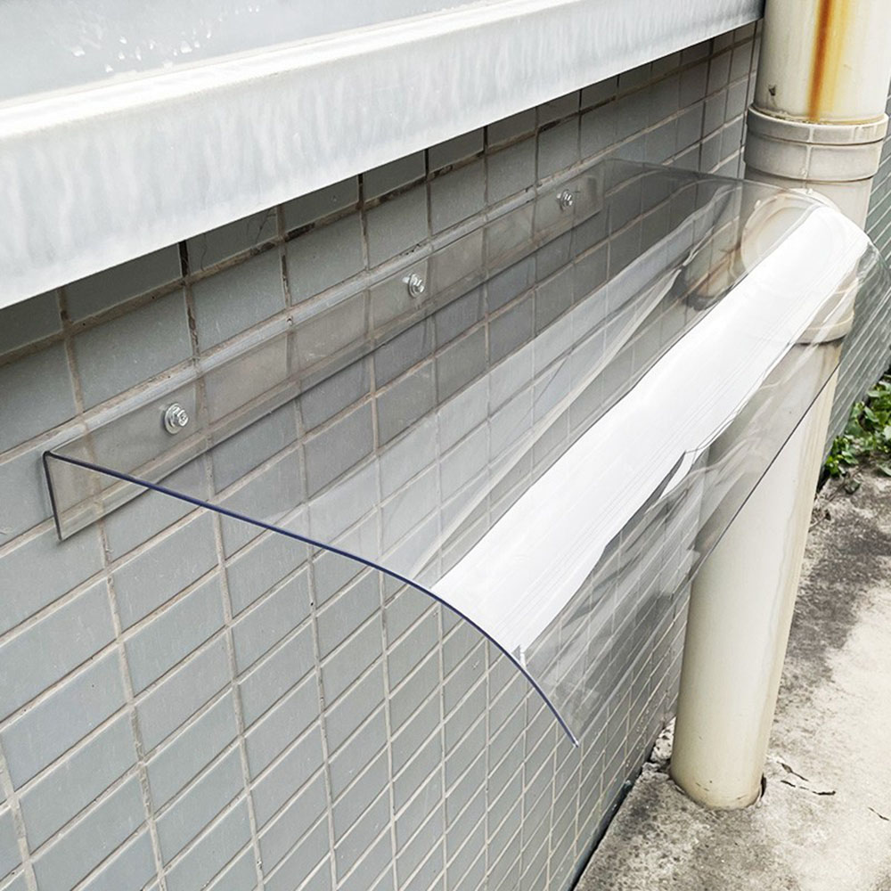 Aazon.co : Door Awning Outdoor, Invisible Rain Shelter Cover, Curved Window Awning Canopy Rain - View #7