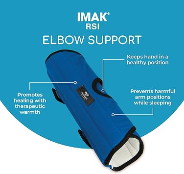 Brownmed IMAK RSI Elbow Support - Elbow Brace & Stabilizer - Nighttime Splint for Pain Relief
