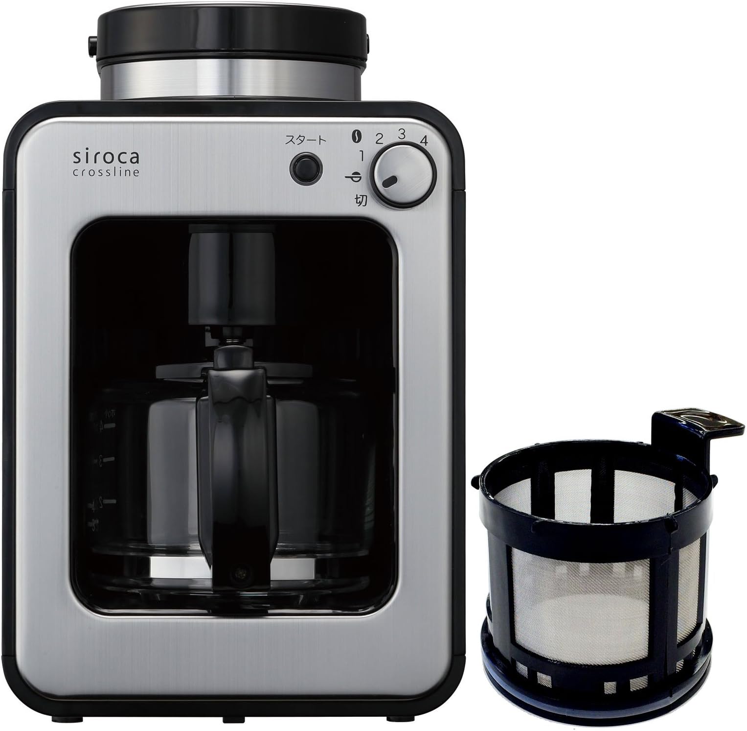 siroca crossline full automatic coffee maker Special set SC-A121SS-TMF (Silver)