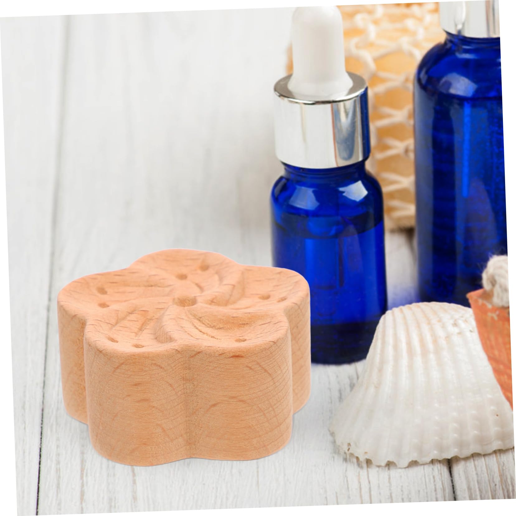 SOLUSTRE 5pezzi Diffusore Legno Per Auto e Casa Diffusore Di Fragranze Compatto e Leggero Facile Da Portare Per Ufficio Cucina e Bagno Per Occasioni Speciali