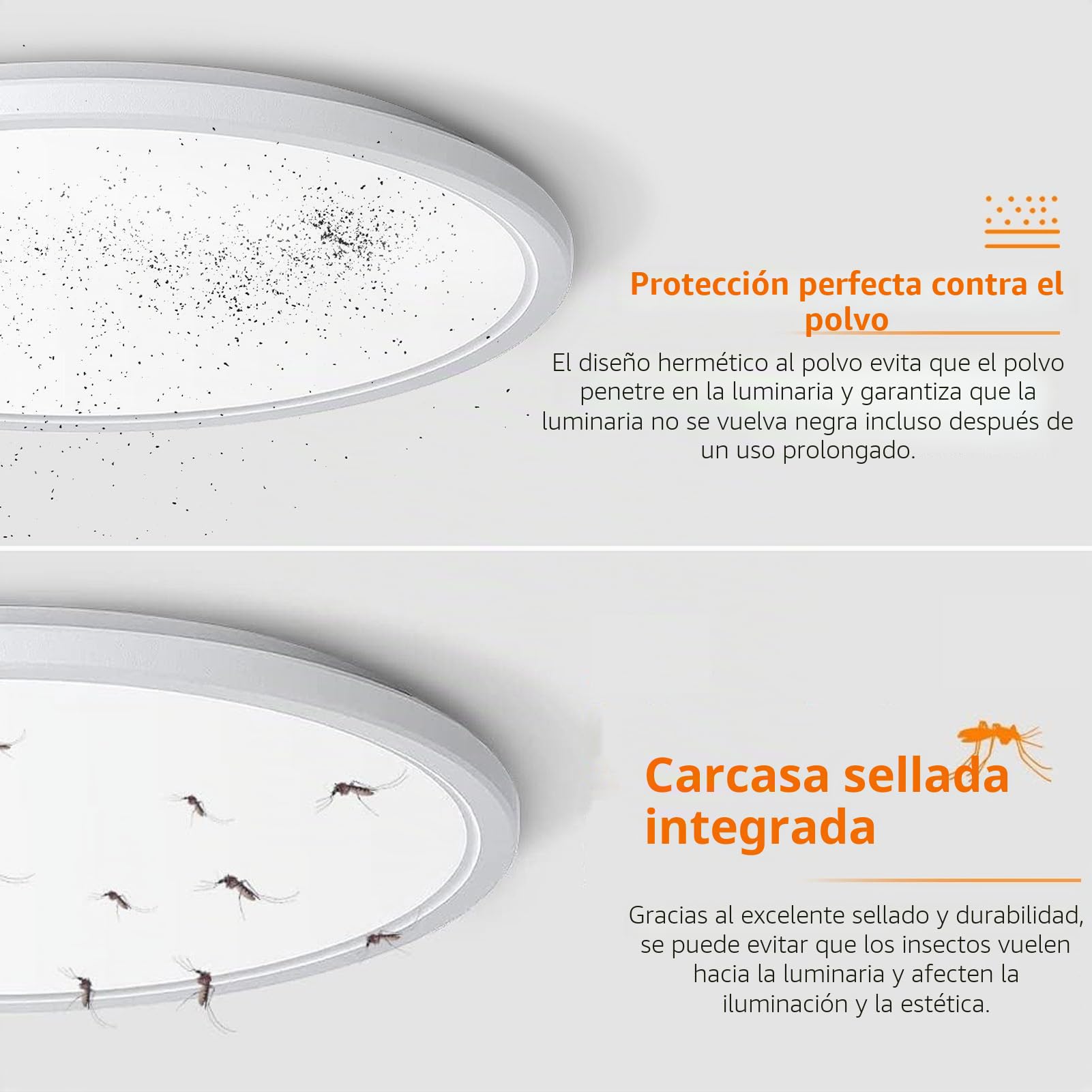 Lampara Techo,24W 3000K-6500K Plafones para Techo LED Regulable,3000LM IP40 Impermeable Plafon LED Techo Redonda con Mando a Distancia,Brillo Ajustable,Fácil de Instalar,Ø29*H2.5cm