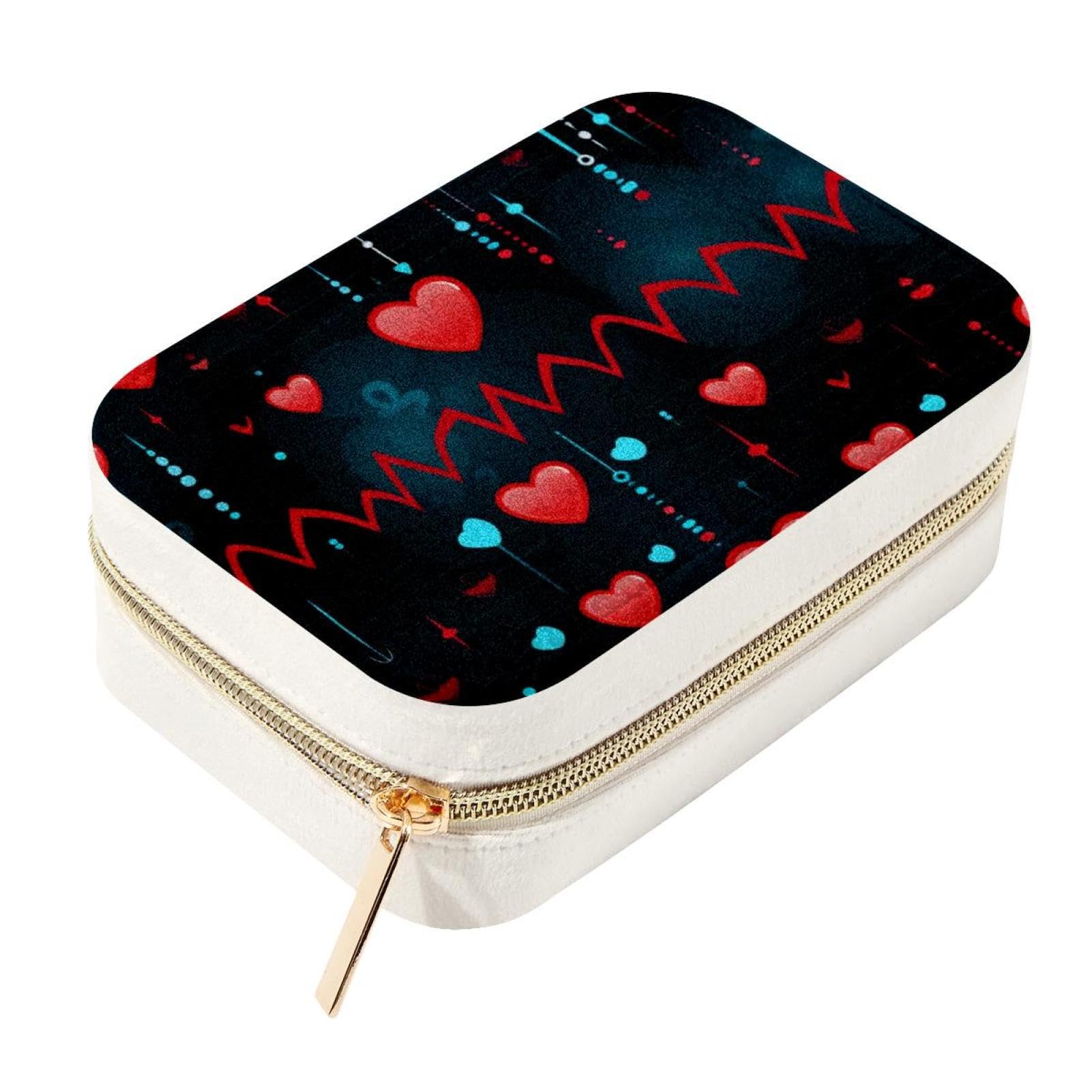 Bolso de joyería para el día de San Valentín caja de terciopelo decorativa