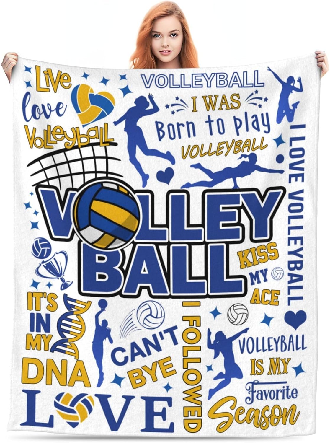 Volleyball Blanket Volleyball Gifts for Teen Girls Throw