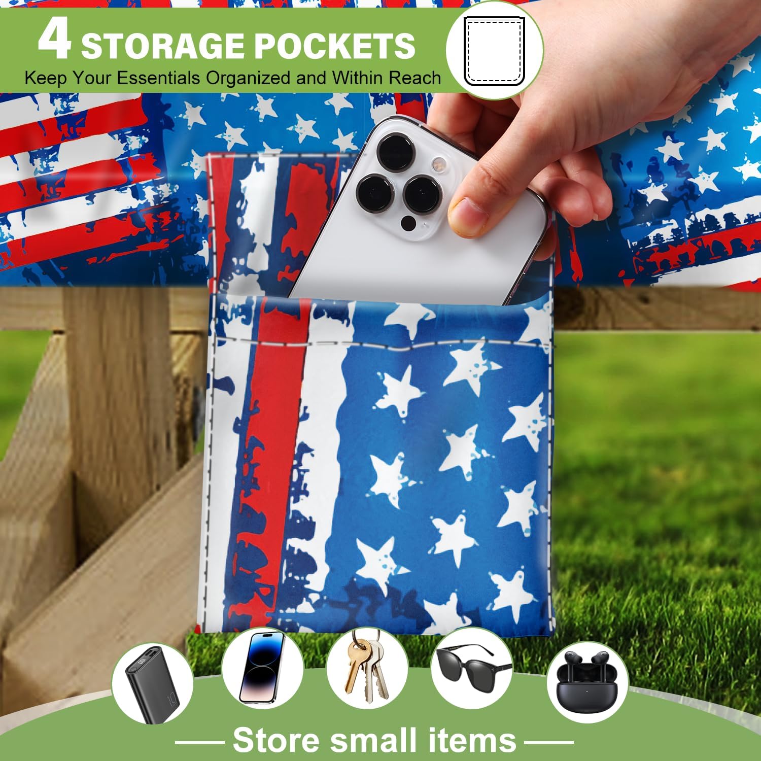 Picnic Table Cover with Bench Covers Table Cloth Tablecloth Summer Outdoor Rv Patio Tent Camping Glamping Campsite Camper Essentials Accessories Items Gear Gadgets Stuff Necessities Supplies Must Have image 4