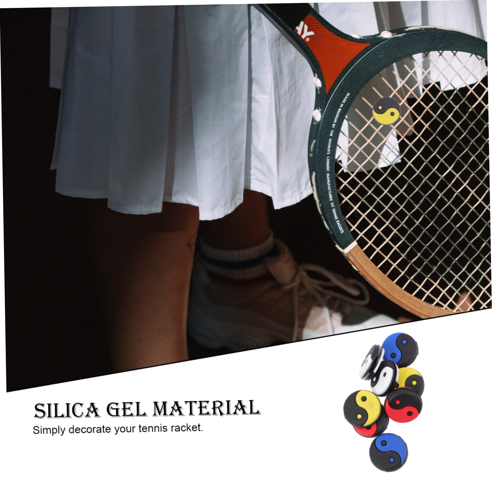 Toddmomy Tennis Racket Dampeners Tennis Shock Absorbers for Vibration Reduction Comfortable Game for Athletes Enthusiasts