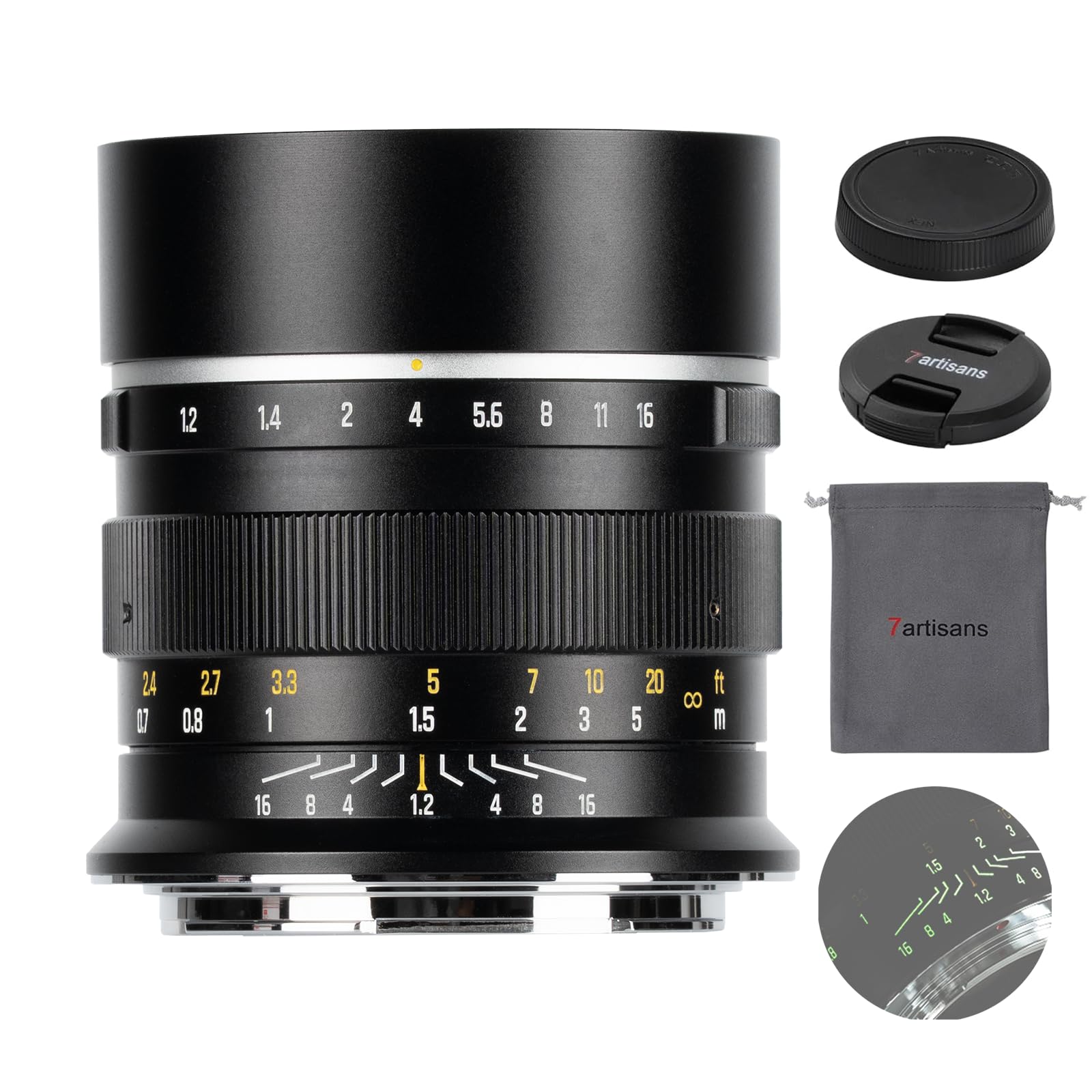 lente fotografica 50mm f1.2 manual focus per montaggio z compatibile nikon