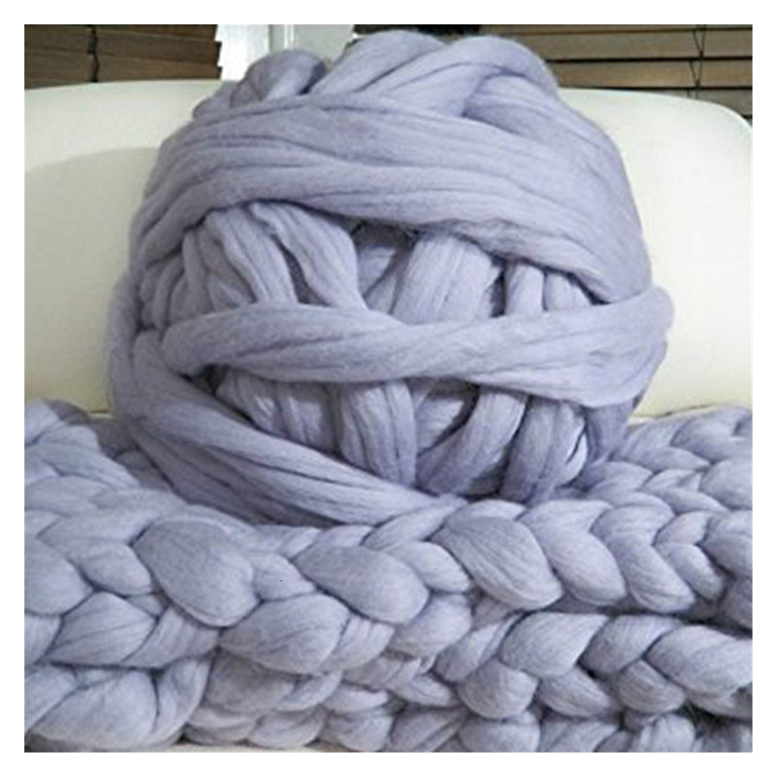 Filato Gigante 1000g / palla Super fitta lana naturale filato filato filato di lana di lana filato for filatura a mano a maglia a maglia fila filato di yarn fai da te coperta ( Color : Royal Blue )