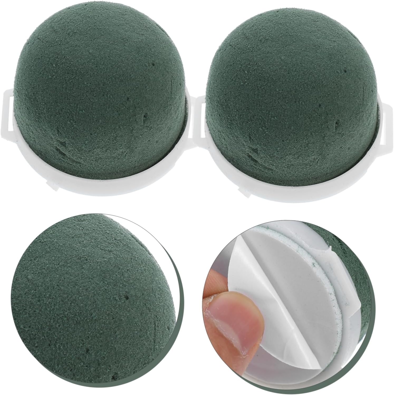 DIYEAH 12Pcs Mini Floral Foam Holder Round Flower Foam for Flower Arrangements Floral Craft Supplies for Wedding Decor Suitable Wine Bottle Centerpieces