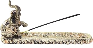 We pay your sales tax Gold Thai Elephant Buddha Wraps Incense Burner Holder Lucky Figurine Home Decor Gift (G16555) Feng Shui Idea
