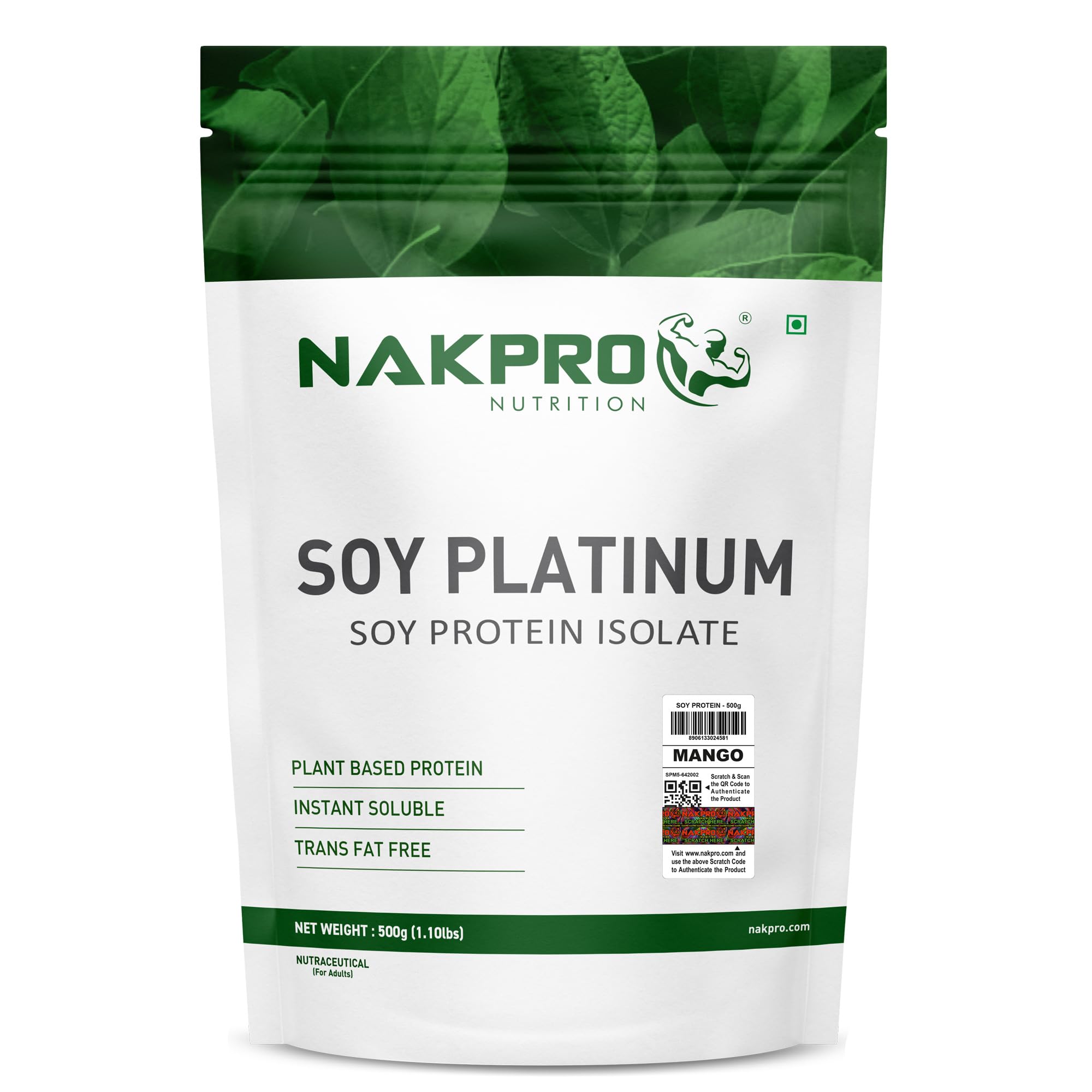 NAKPRO NUTRITION 100% Soy Protein Isolate | Chocolate - 2kg (1kg*2) | 27.87g Protein |Plant Based Protein Powder — Amazon image 9