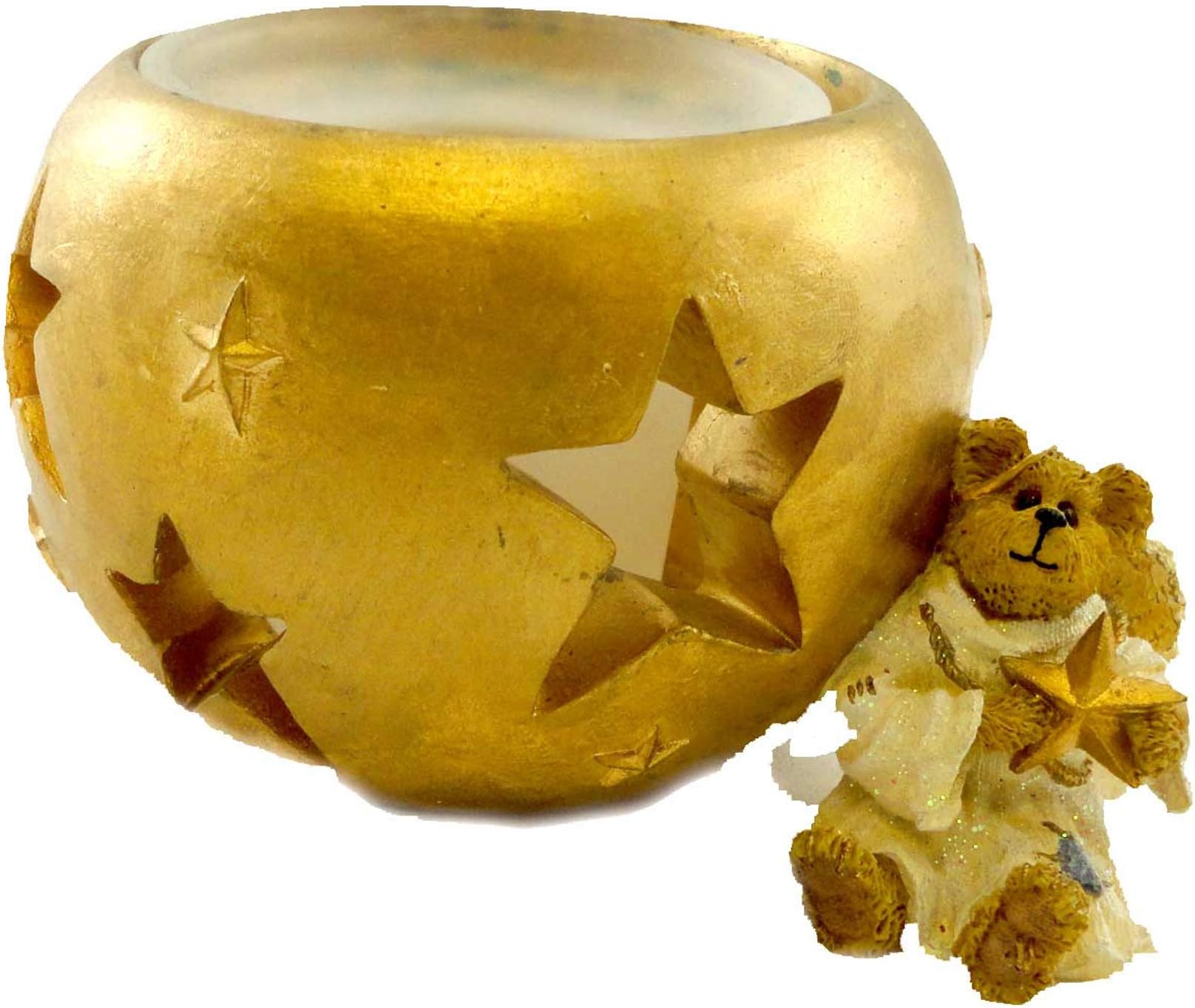 Boyds Bears Resin Starla ANGELBEARY Wish Upon A 27733 Christmas Bearstone Angel 1E