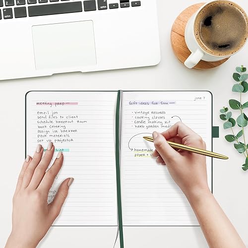 Miniatura 7 de &And Per Se Cuaderno rayado, 160 páginas, tamaño A5, de 5.7 x 8 pulgadas, cuaderno de papel grueso con rayas universitarias para escribir, cuadernos