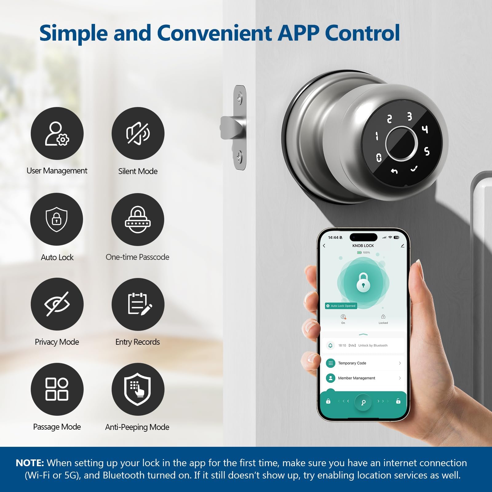Smart Door Lock - Fingerprint & Keypad -6