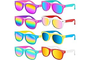 Kids Sunglasses 8-Pack: Vibrant Party Favors for Kids Ages 3-8