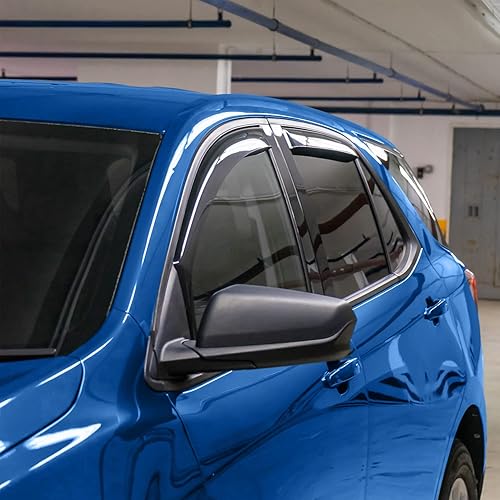 Miniatura 5 de Goodyear Deflectores de ventana de canal inastillables para Chevrolet (Chevy) Equinox 2018-2024, protectores de lluvia, viseras de ventana para Para