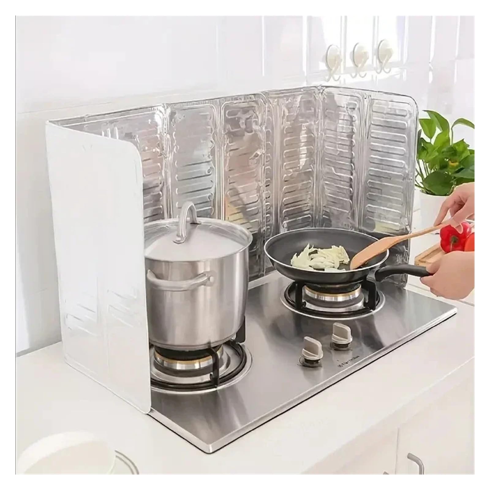 éClaboussures De Cuisine Pliable Piastra deflettore pieghevole for fornello a gas da cucina