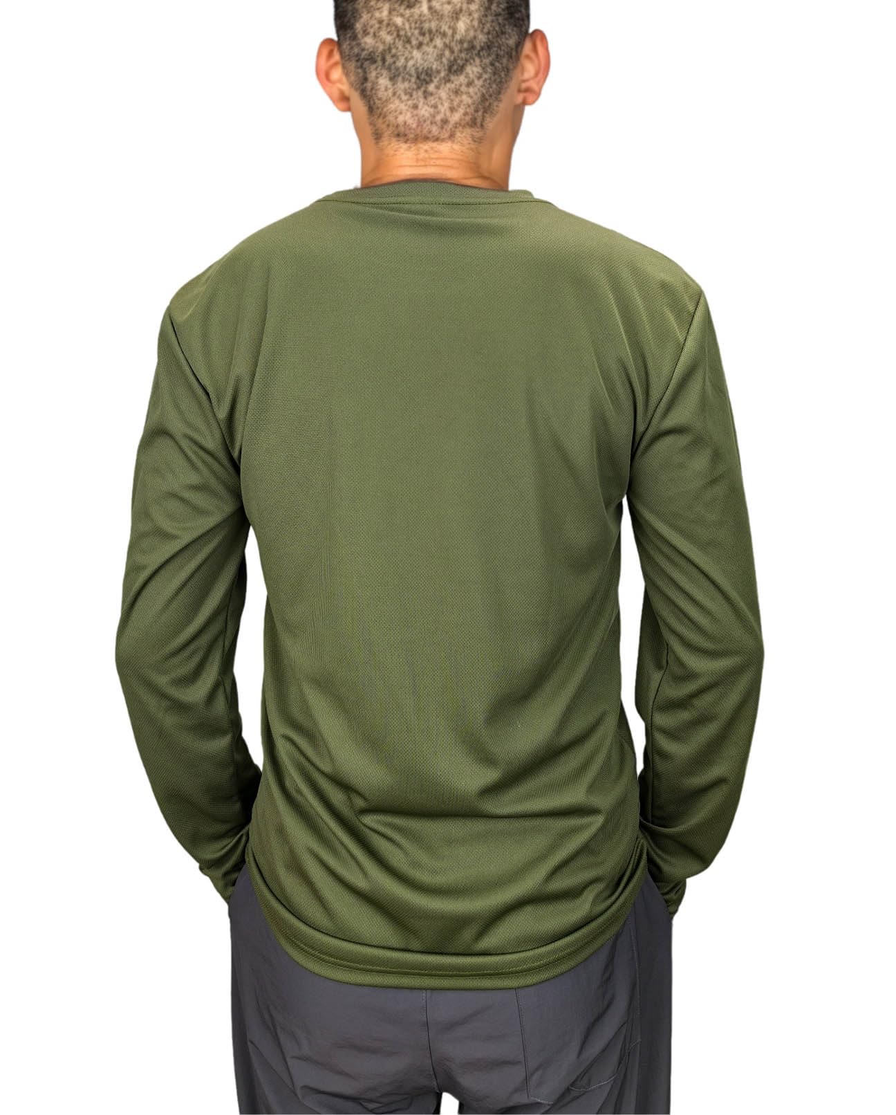 T-shirt à manches longues pour homme - Séchage rapide - Pour la course à pied, l'entraînement, la pêche et la randonnée