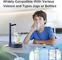 Vista 7 de Water Dispenser for 5 Gallon Bottle – Desktop Electric Water Pump with USB-C Fast Charging, Portable 5 Gallon Water Jug Dispenser for Home, Office