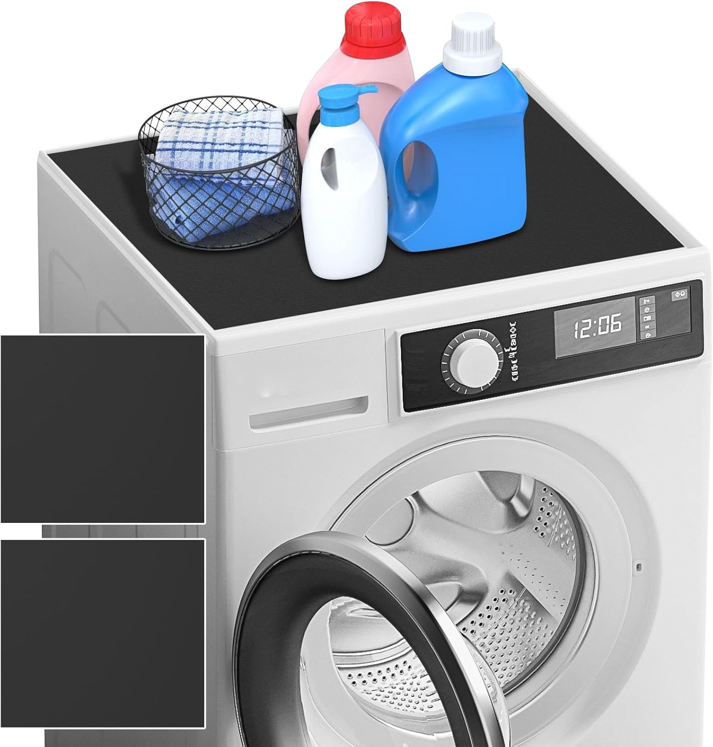 2Pcs Washer and Dryer Covers, Diatomite Washer Top Protector Dryer Top Protector Mat Washer Dryer Countertop