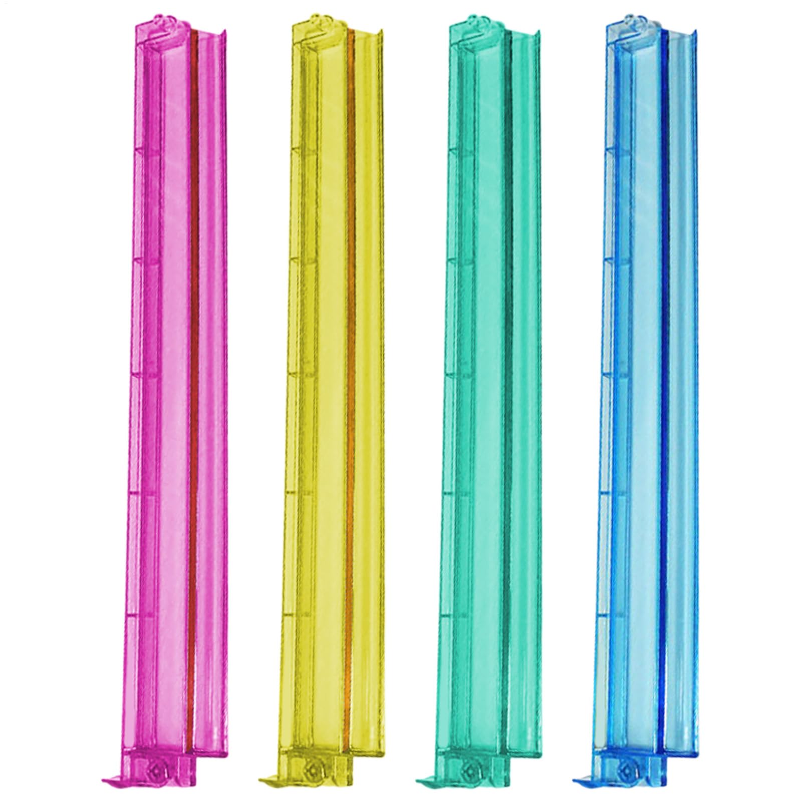 Mah Jongg Racks - Poussoirs Transparents Pour Supports De Mahjong, Ensemble De 4 Plateaux De Rangement En Carreaux Acryliques Pour Train Mexicain, Dominos Et Plus Encore 18,7 X 3,2 X 1,2 Pouces