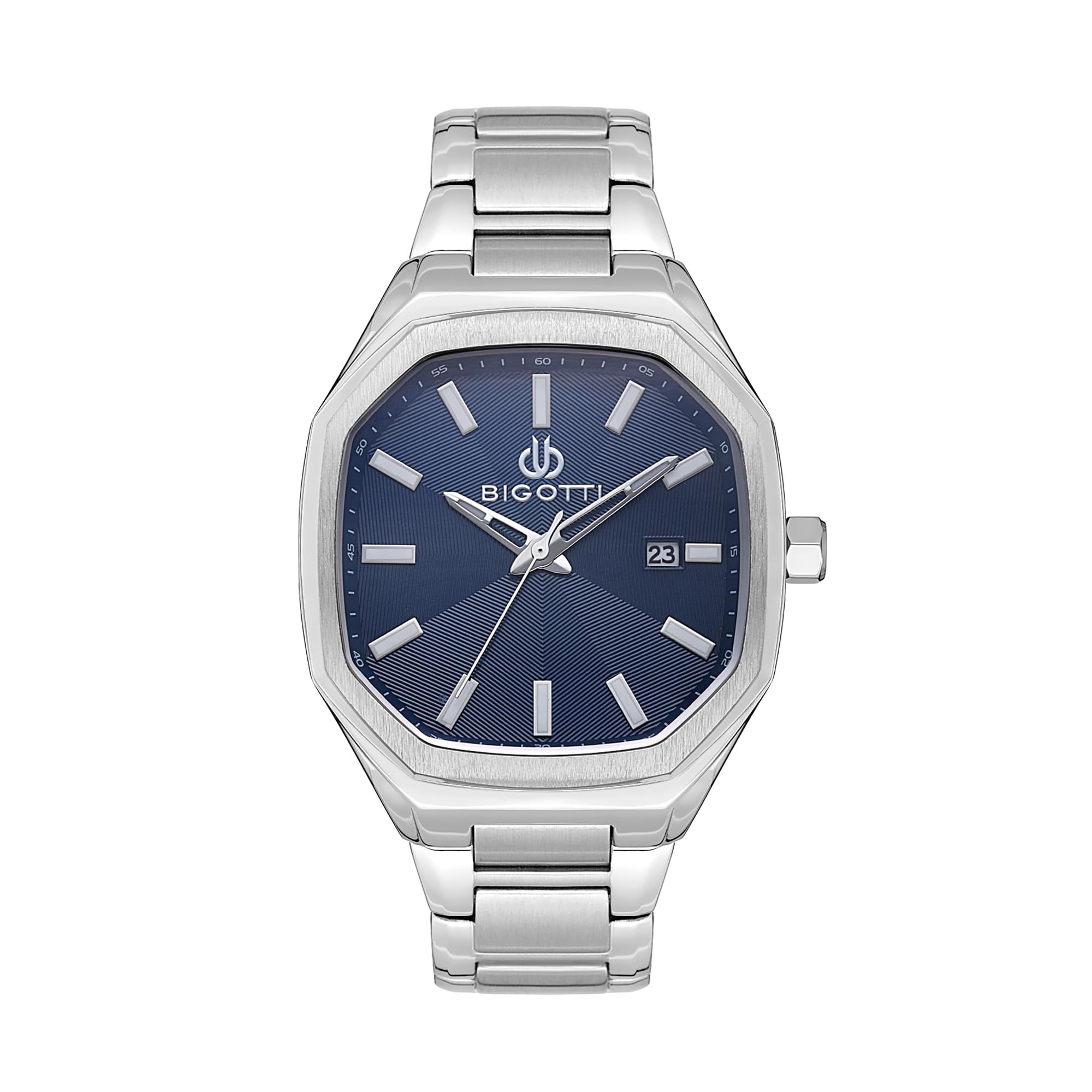 Bigotti Men Blue Dial Stainless Steel Watch - BG.1.10529-3