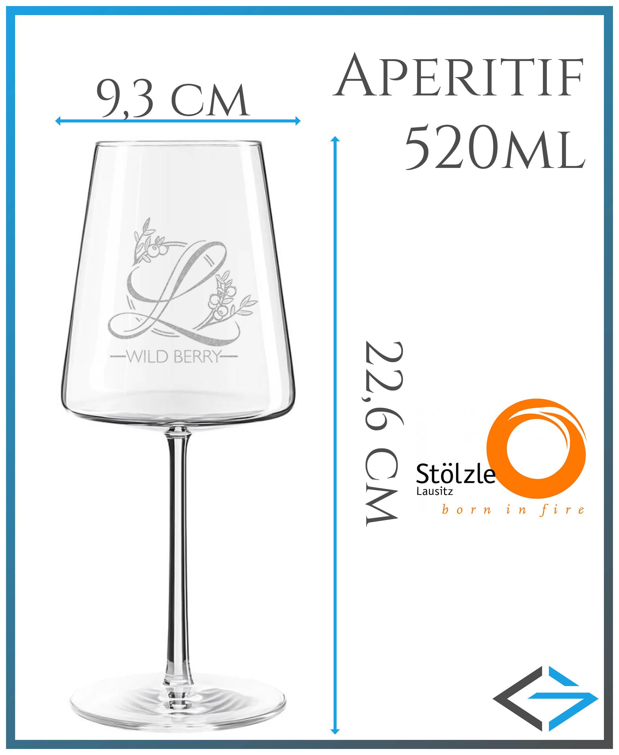6x Sangria Gläser 500ml | Aperitif Glas 6er Set - Spülmaschinenfest und Made in Germany