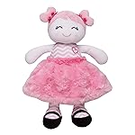 Baby Starters Plush 11 inches Snuggle Buddy Baby Doll, Marisa with Chevron Stripes, Pink