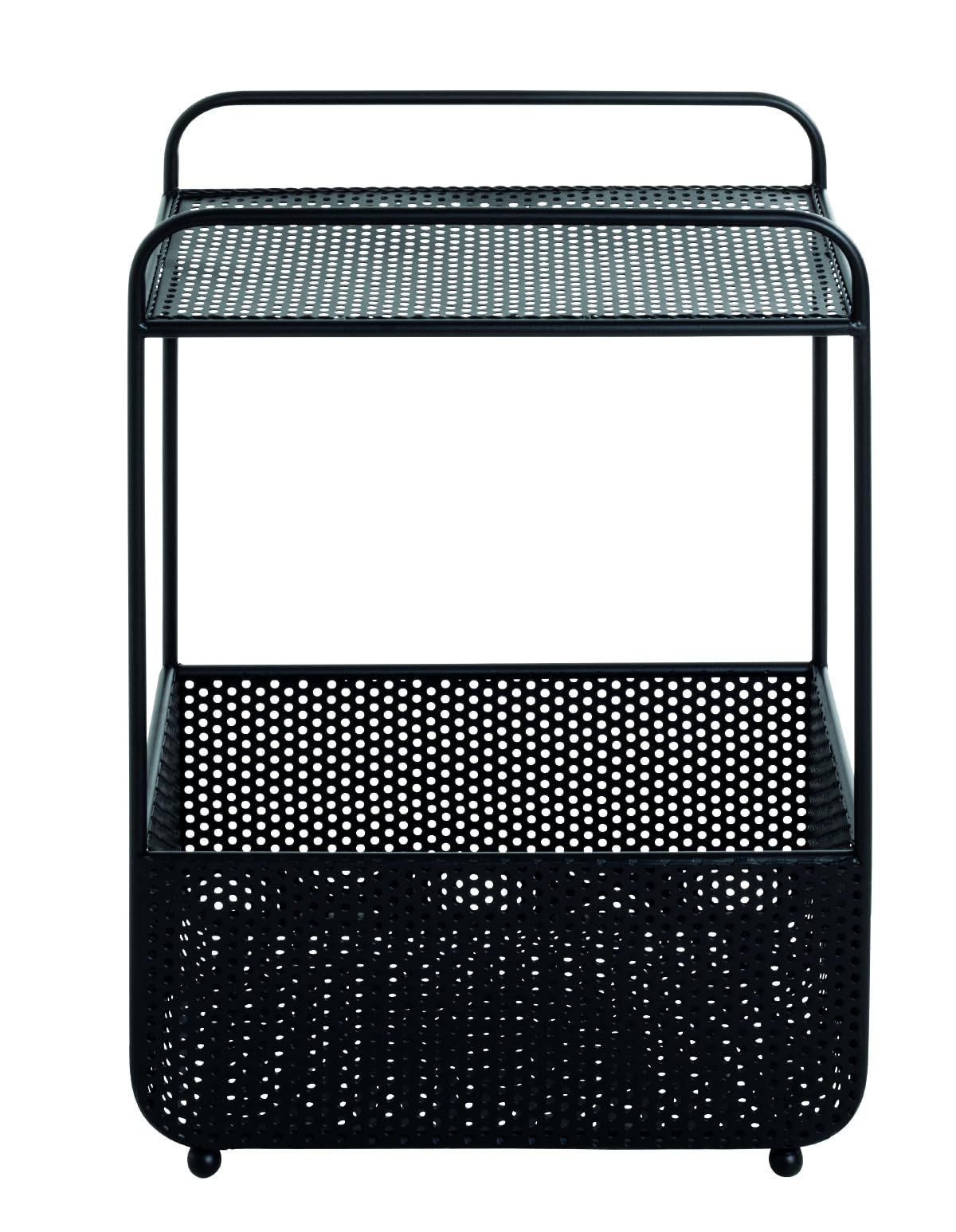 PEGANE Table d'appoint en métal Coloris Noir - Longueur 41 x Profondeur 25 x Hauteur 58 cm