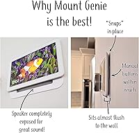 Vista 3 de Mount Genie Soporte de pared simple integrado para Google Nest Hub Gen 1 [no es compatible con 2021 Gen 2]: el centro de comando perfecto