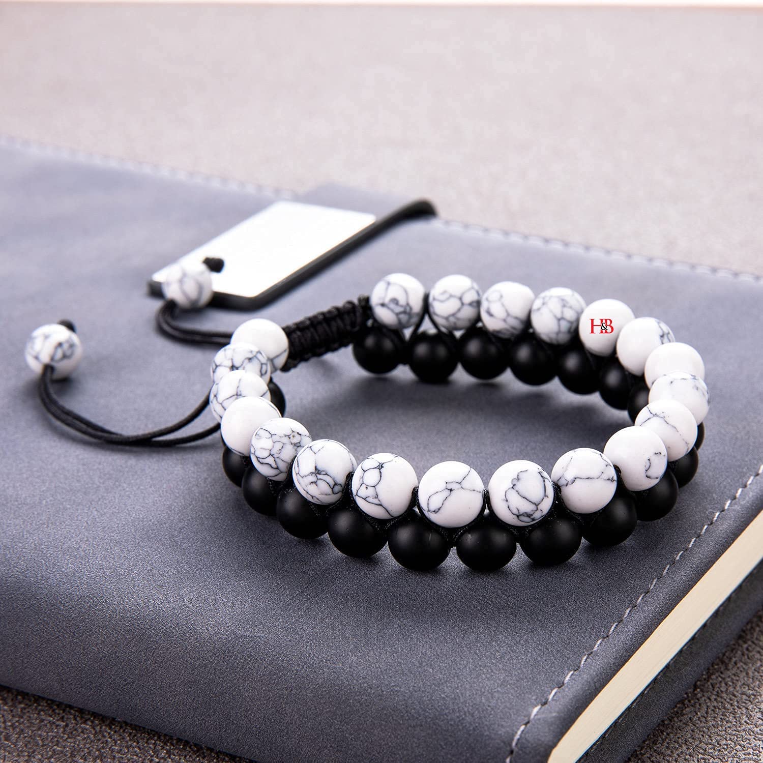 Stone Layered Braided Beads Bracelet