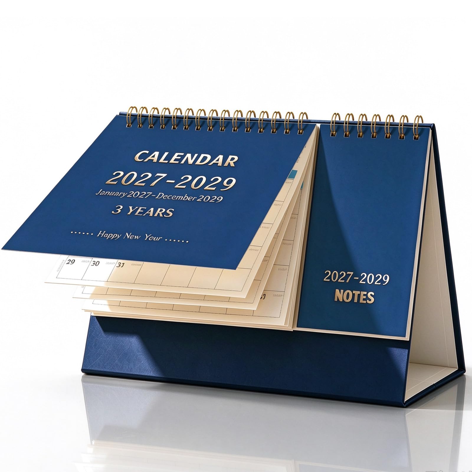 ZEEYUAN Desk Calendar Small Calendar for Office Home Desktop