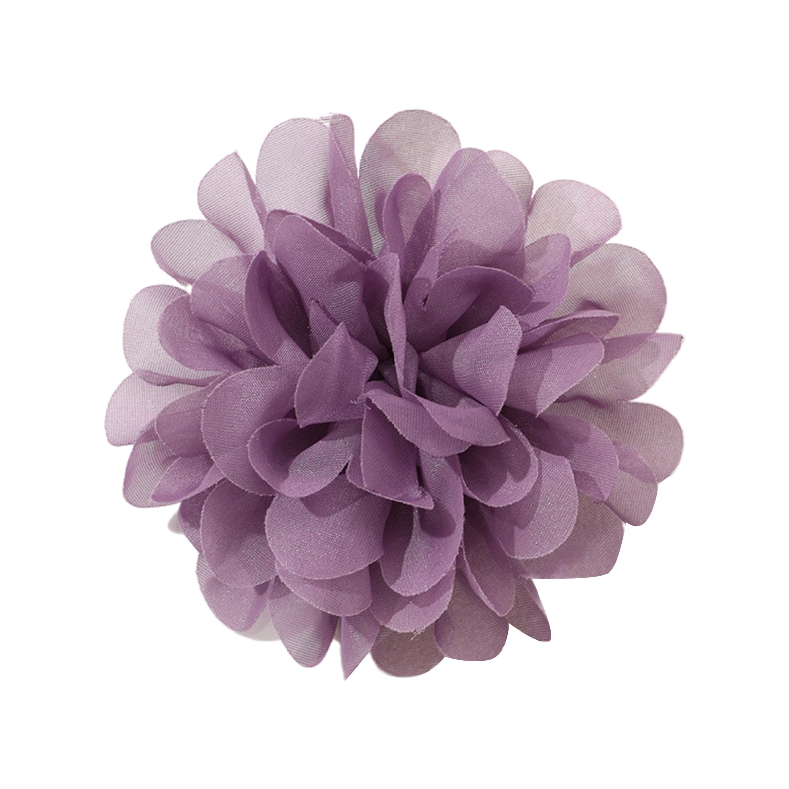 Yazhuq Elegant Shape Brooch Stylish Flower Shaped Breastpin Fabric Lapel Pins Festive Holiday for Her