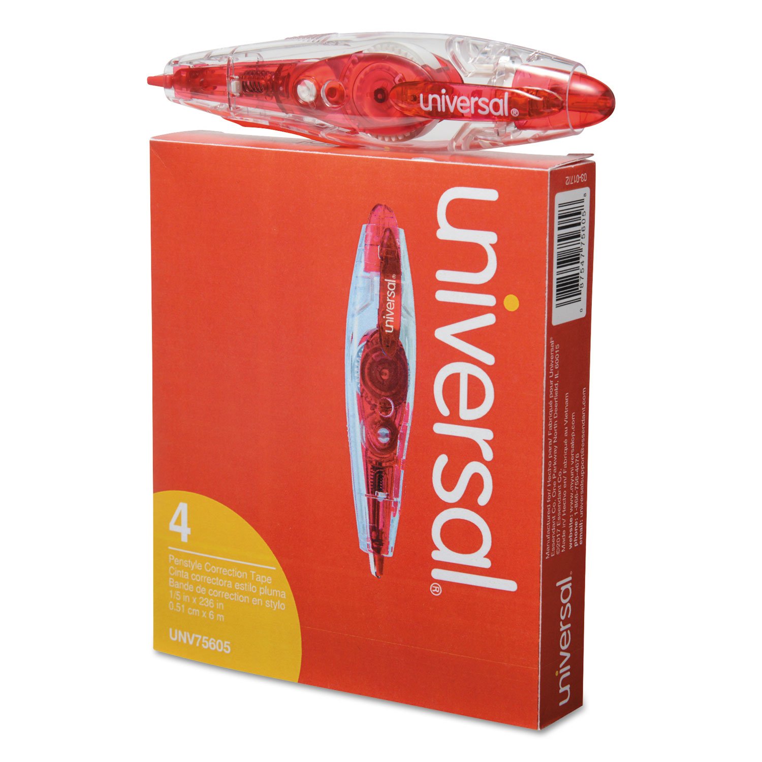 Universal® Retractable Pen-Style Correction Tape by Universal One