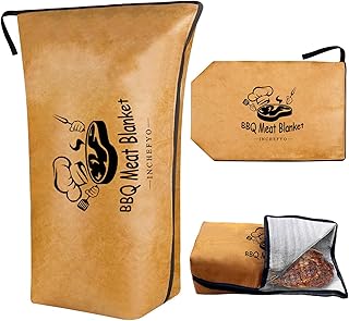 BBQ Blanket for Resting Steak/Pork Shoulders/Turkeys Smoker Meat Insulated Resting Blanket Controlling Heat Loss and Moisture Retention Reusable with Wide Mouth (21 in)