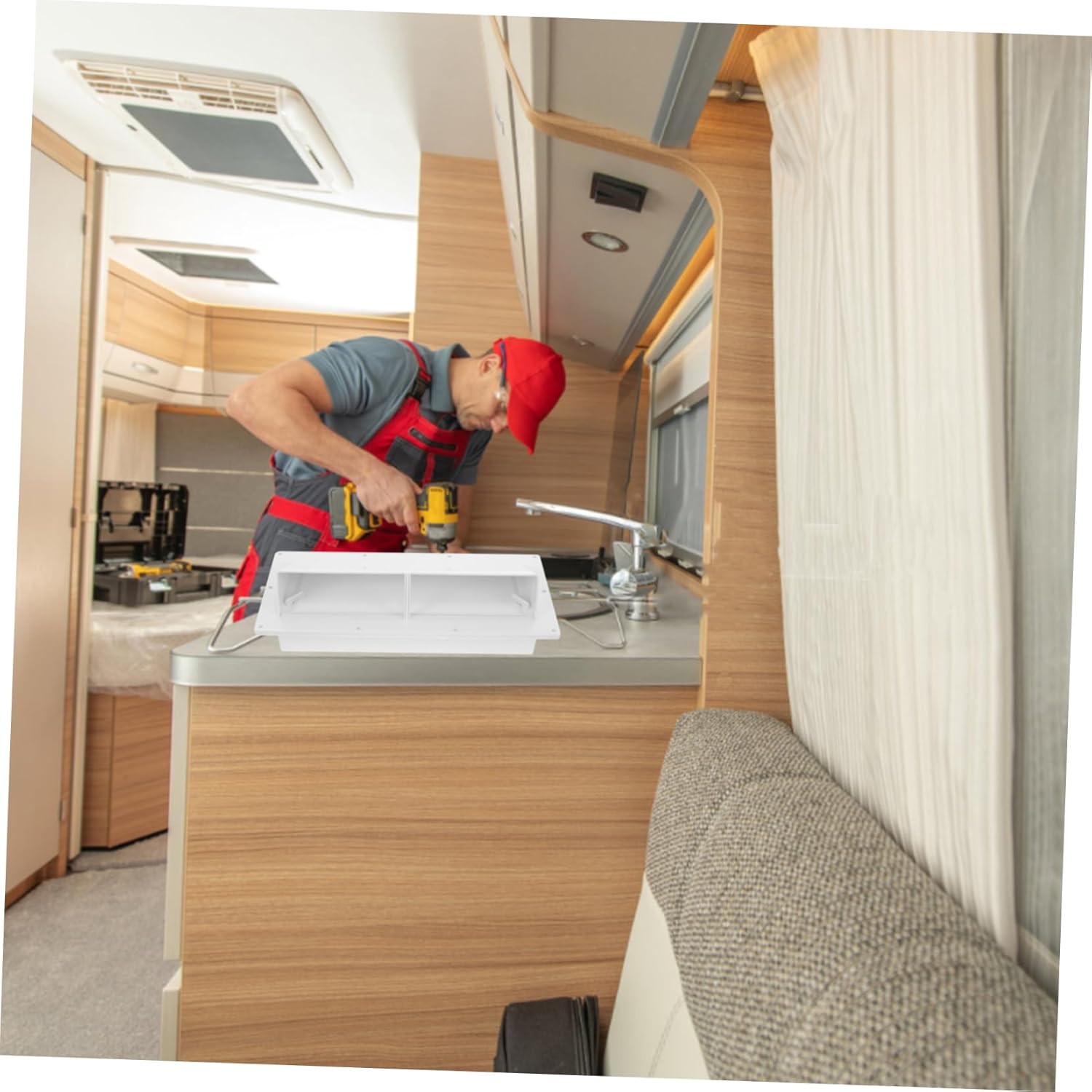 3pcs Ventilation Cover for Rv Floor Vent Register Cover Easy to Install for Yacht and Home Use