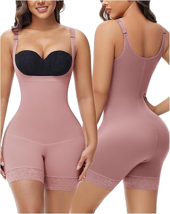 SHAPSHE Fajas Colombianas Shapewear for Women Tummy Control Postpartum Butt Lifting Bodysuit Open Bust Body Shaper