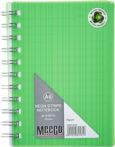 Meeco Notebooks NEON RANGE - A6 Green